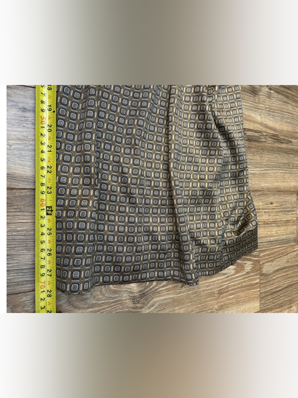 BANANA REPUBLIC Size 8 100% Silk Geometric Wide Leg Palazzo Pants Luxury - Picture 11 of 17